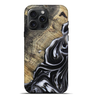 iPhone 16 Pro Max Wood Live Edge Phone Case - Billy (Black & White, 812951)