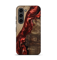 Galaxy S23 Wood Live Edge Phone Case - Mariana (Red, 812964)