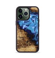 iPhone 13 Pro Wood Phone Case - Wilder (Blue, 812970)