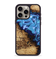 iPhone 15 Pro Max Wood Phone Case - Wilder (Blue, 812970)
