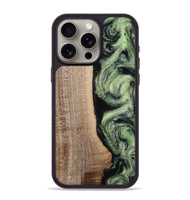 iPhone 15 Pro Max Wood Phone Case - Lina (Green, 812973)