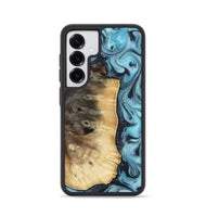 Galaxy S25 Wood Phone Case - Orin (Blue, 813083)