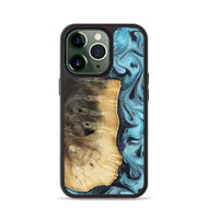 iPhone 13 Pro Wood Phone Case - Orin (Blue, 813083)