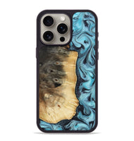 iPhone 15 Pro Max Wood Phone Case - Orin (Blue, 813083)