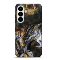 Galaxy S26 Plus Wood Live Edge Phone Case - Natalya (Black & White, 813127)