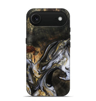 iPhone 17 Air Wood Live Edge Phone Case - Natalya (Black & White, 813127)