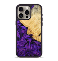 iPhone 15 Pro Max Wood Phone Case - Yuridia (Purple, 813329)