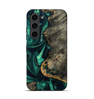Galaxy S23 Wood Live Edge Phone Case - Jaydin (Green, 813351)