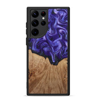 Galaxy S22 Ultra Wood Phone Case - Valery (Purple, 813458)