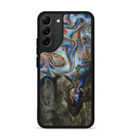 Galaxy S22 Plus Wood Phone Case - Yamilex (Teal & Gold, 814293)