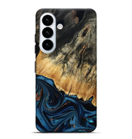 Galaxy S26 Plus Wood Live Edge Phone Case - Wrenlee (Teal & Gold, 814405)