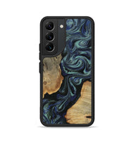 Galaxy S22 Wood Phone Case - Christy (Blue, 814557)