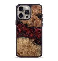 iPhone 16 Pro Max Wood Phone Case - Katy (Red, 814602)
