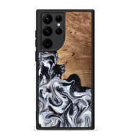 Galaxy S22 Ultra Wood Phone Case - Chantal (Black & White, 814608)