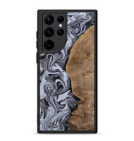 Galaxy S22 Ultra Wood Phone Case - Agatha (Black & White, 814609)