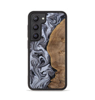 Galaxy S23 Wood Phone Case - Agatha (Black & White, 814609)