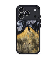 iPhone 17 Pro Wood Phone Case - Lyndsey (Black & White, 814611)