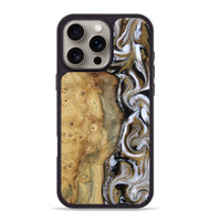 iPhone 16 Pro Max Wood Phone Case - Paxton (Black & White, 814640)