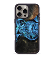iPhone 16 Pro Max Wood Phone Case - Edmond (Blue, 814712)