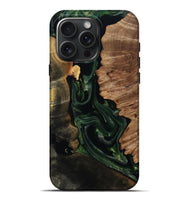 iPhone 16 Pro Max Wood Live Edge Phone Case - Mac (Green, 814779)