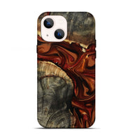 iPhone 13 Wood Live Edge Phone Case - Alda (Red, 814787)