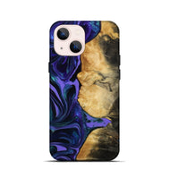 iPhone 13 mini Wood Live Edge Phone Case - Devon (Purple, 814789)