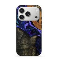 iPhone 17 Pro Wood Live Edge Phone Case - Mahala (Purple, 814792)