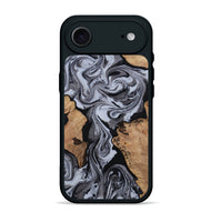 iPhone 17 Air Wood Phone Case - Clem (Black & White, 814795)