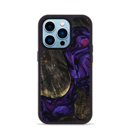 iPhone 14 Pro Wood Phone Case - Rosalee (Purple, 814801)