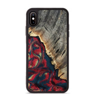 iPhone Xs Max Wood Phone Case - Robyn (Red, 814805)