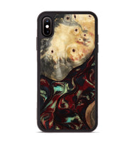 iPhone Xs Max Wood Phone Case - Mariann (Red, 814806)