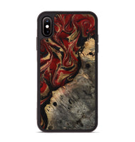 iPhone Xs Max Wood Phone Case - Elda (Red, 814807)