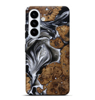 Galaxy S26 Plus Wood Live Edge Phone Case - Aziel (Black & White, 814825)