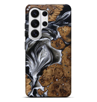 Galaxy S26 Ultra Wood Live Edge Phone Case - Aziel (Black & White, 814825)