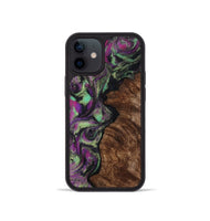 iPhone 12 mini Wood Phone Case - Keaton (Purple, 814862)