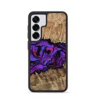 Galaxy S25 Wood Phone Case - Scarlet (Purple, 815215)