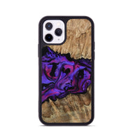 iPhone 11 Pro Wood Phone Case - Scarlet (Purple, 815215)
