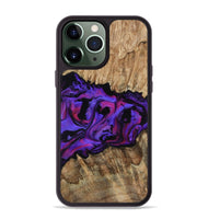 iPhone 13 Pro Max Wood Phone Case - Scarlet (Purple, 815215)