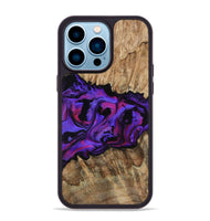 iPhone 14 Pro Max Wood Phone Case - Scarlet (Purple, 815215)