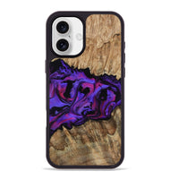 iPhone 16 Plus Wood Phone Case - Scarlet (Purple, 815215)