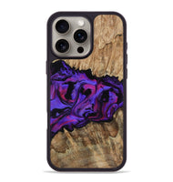 iPhone 16 Pro Max Wood Phone Case - Scarlet (Purple, 815215)