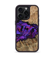 iPhone 16 Pro Wood Phone Case - Scarlet (Purple, 815215)