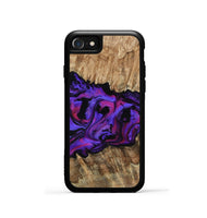 iPhone SE Wood Phone Case - Scarlet (Purple, 815215)