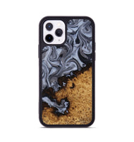 iPhone 11 Pro Wood Phone Case - Kathlyn (Black & White, 815216)