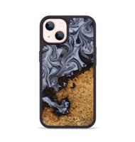 iPhone 14 Wood Phone Case - Kathlyn (Black & White, 815216)