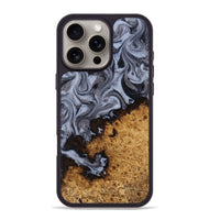 iPhone 16 Pro Max Wood Phone Case - Kathlyn (Black & White, 815216)