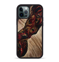 iPhone 12 Pro Max Wood Phone Case - Tylor (Red, 815302)