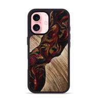 iPhone 16 Wood Phone Case - Tylor (Red, 815302)