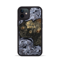 iPhone 12 Wood Phone Case - Elaina (Black & White, 815305)