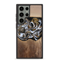 Galaxy S23 Ultra Wood Phone Case - Anjali (Black & White, 815308)